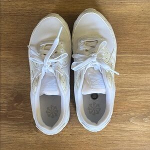 White Nike Air Max Athletic Sneakers